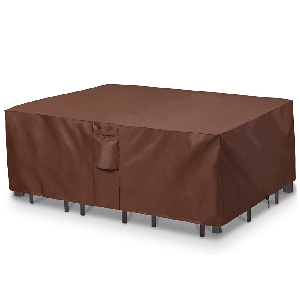 Outdoor Furniture Weatherproof - Marrone 420D HEAVY DUTY Copertura per