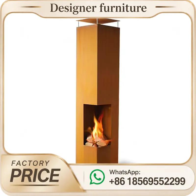 Outdoor Furniture Wooden - Stufa a Pellet Portatile con Canna