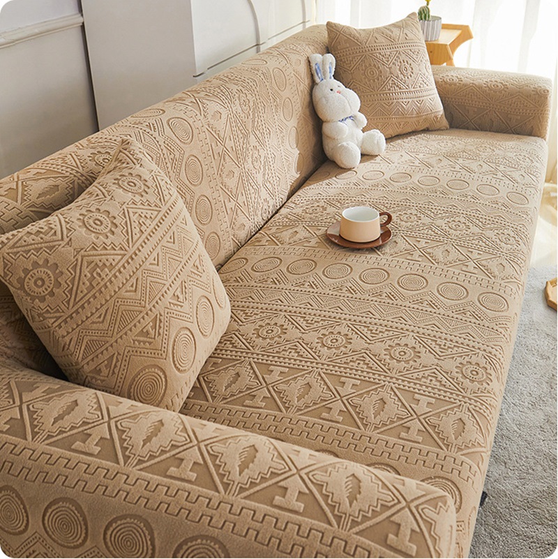 Outdoor Furniture Cover Xl - Copridivano Elastico in Velluto Jacquard Universale,