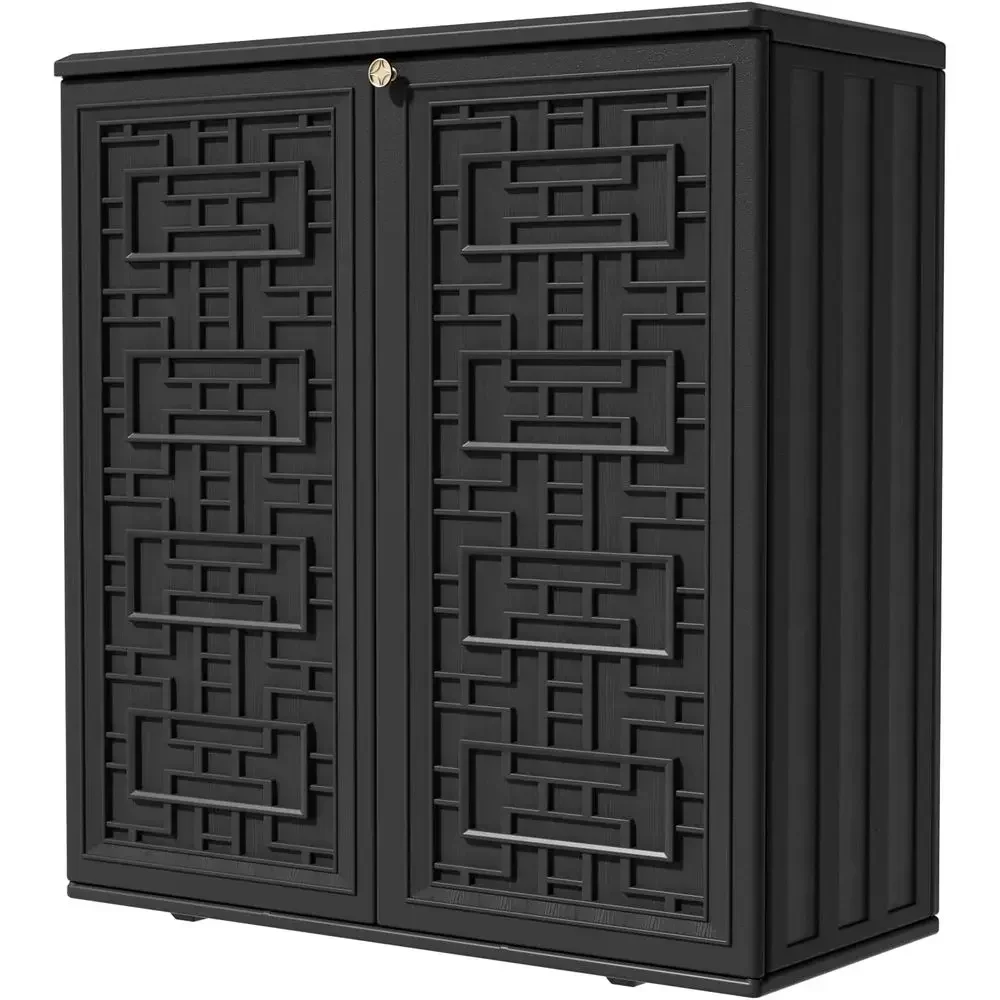 Outdoor Furniture Weatherproof - Armadio da Esterno in Resina Resistente