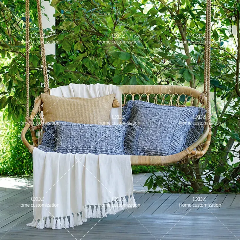 Outdoor Furniture Bali Style - Sedia a dondolo doppia da esterno
