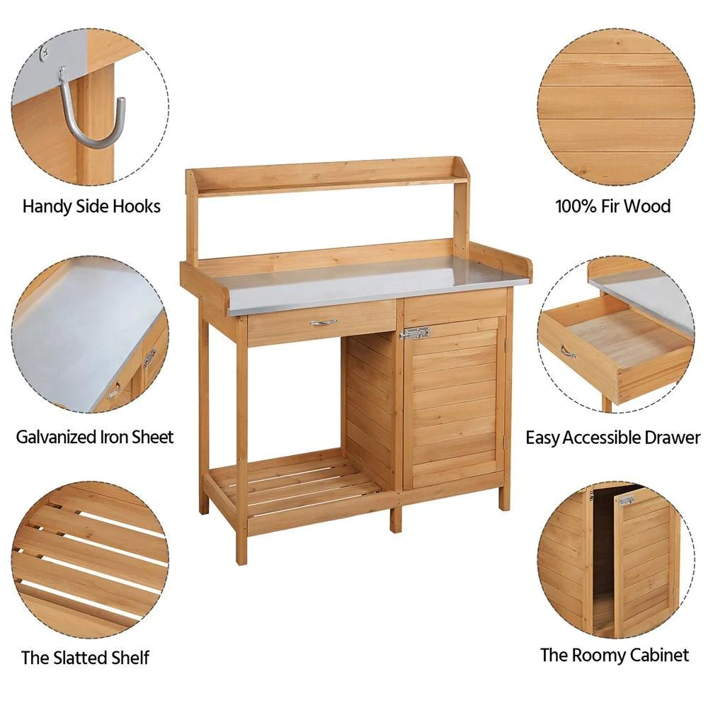 Tavolo da Lavoro in Legno Mass - Outdoor Furniture Wooden recensione e prezzo