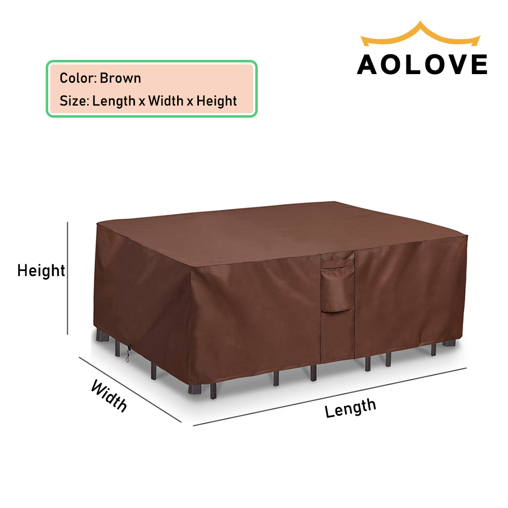 Marrone 420D HEAVY DUTY Copert - Outdoor Furniture Weatherproof recensione e prezzo